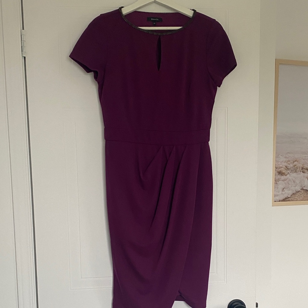 RW&CO. Rich Plum Midi Dress